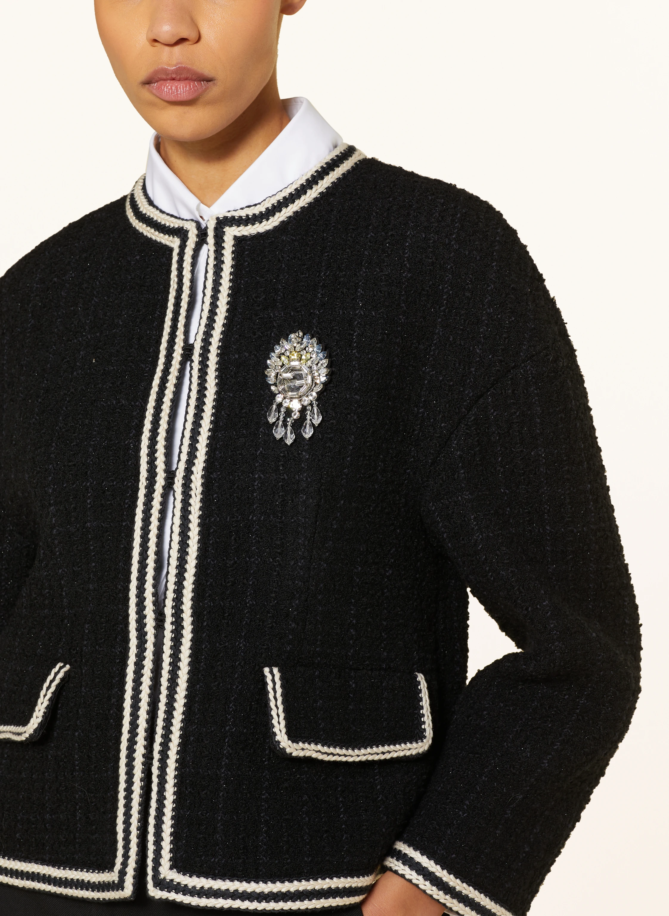 GUCCI Kastenjacke DAMIER aus Tweed