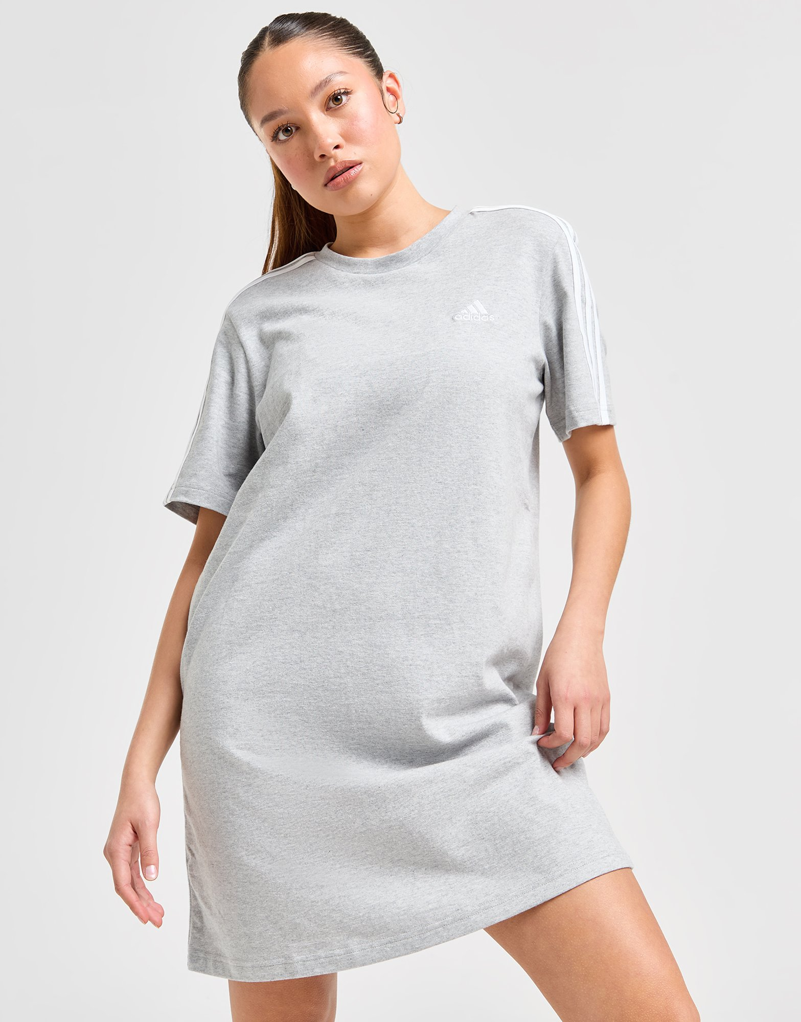 adidas Robe t-shirt en jersey coupe boyfriend Essentials 3-Stripes