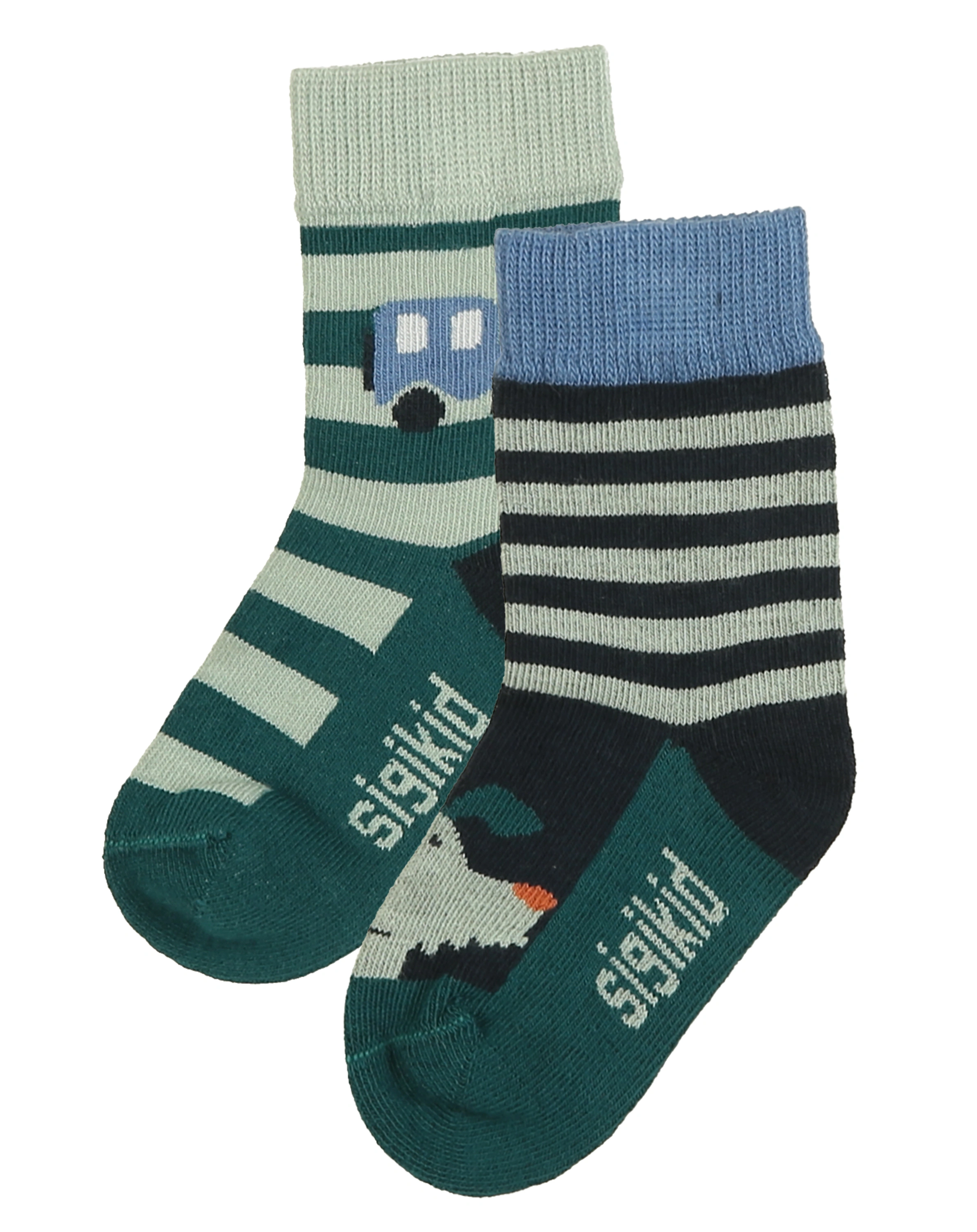 Socken AUTO 2er-Pack in petrol/blau