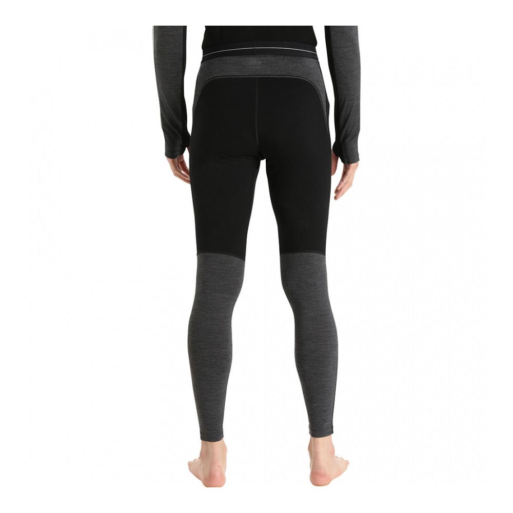 Icebreaker ZONEKNIT 200 - Sous-couche Homme black/jet hthr/cb