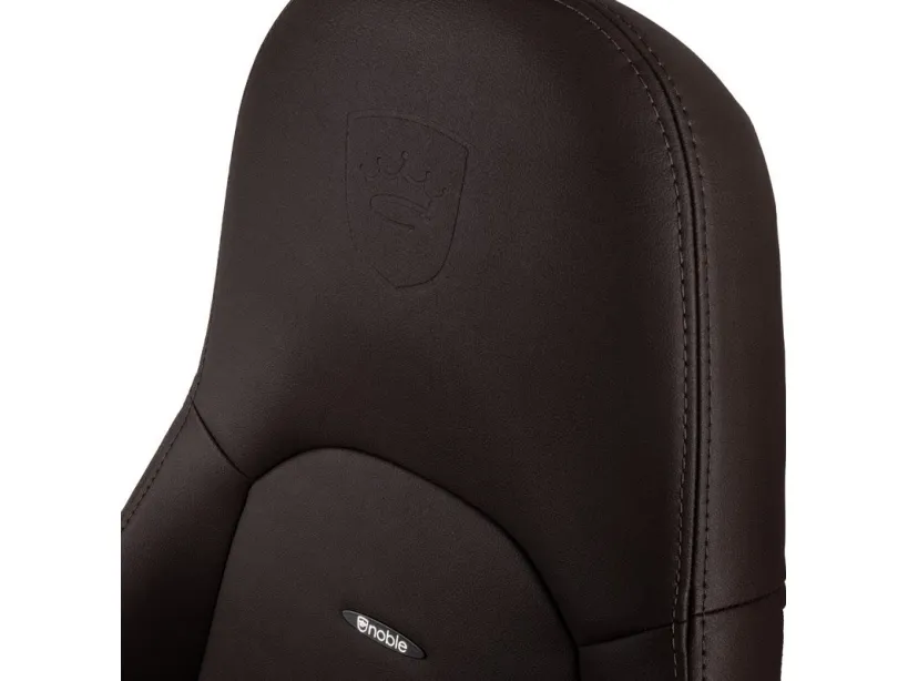 noblechairs Icon, Polstret sæde, Polstret ryglæn, Brun, Brun, Imiteret læder, Imiteret læder