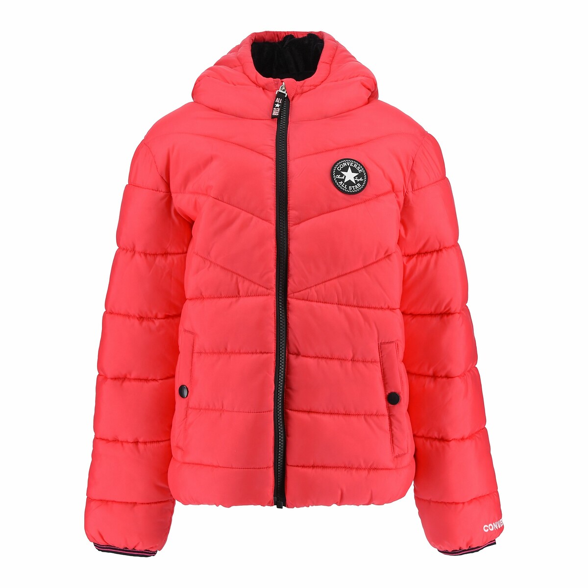 CONVERSE<br>Jaqueta de plumas com capuz