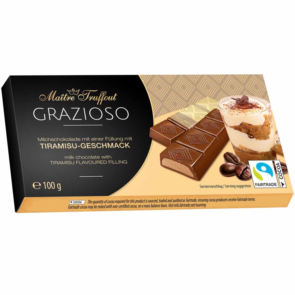 Maître Truffout Grazioso Tiramisu-Geschmack 100g MHD:13.6.25
