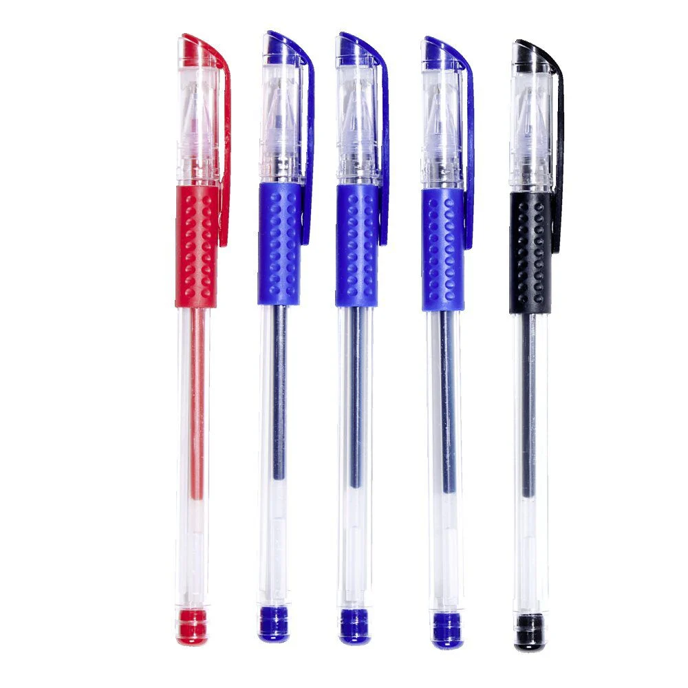 Lot de 5 stylos à encre bleu/noir/rouge 0,6mm