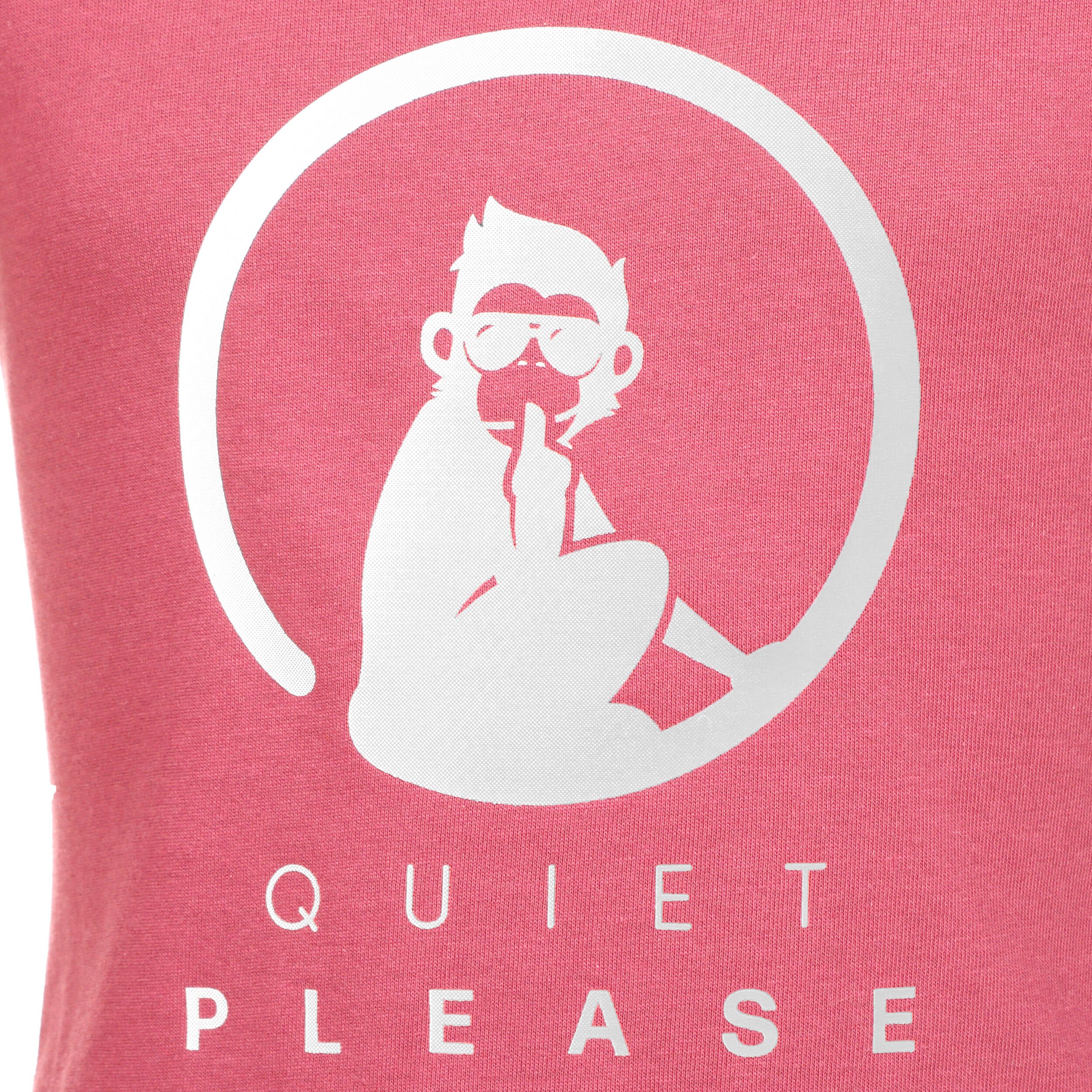 Quiet Please Baseline Logo T-shirt Filles - Pink