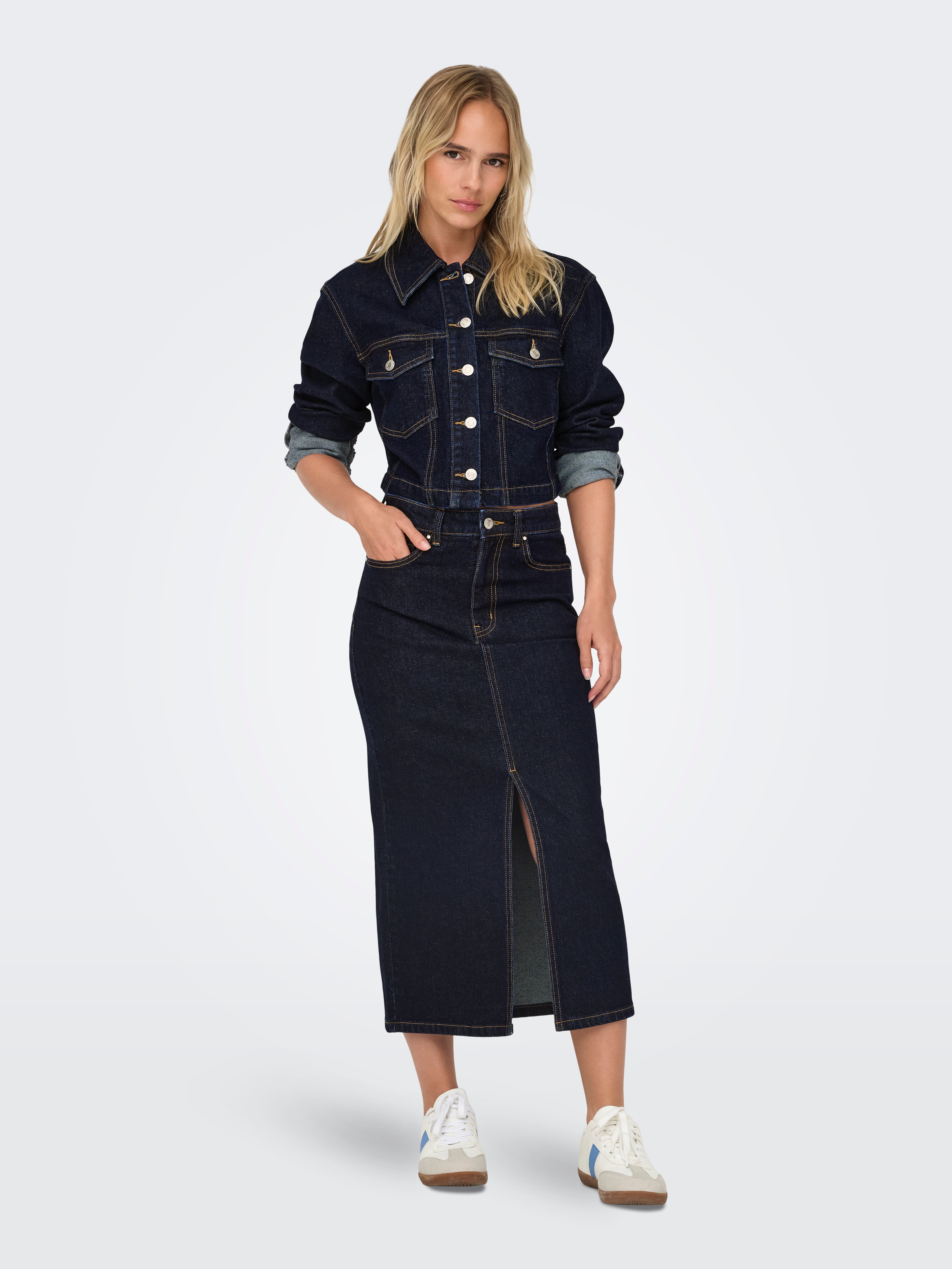 ONLBIANCA Jeansrock Dark Blue Denim