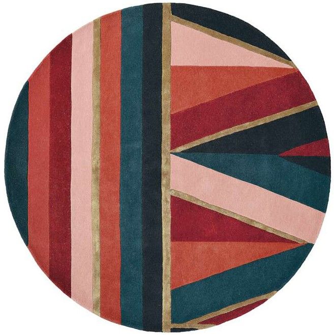 Vloerkleed Burgundy 56105 Sahara Round