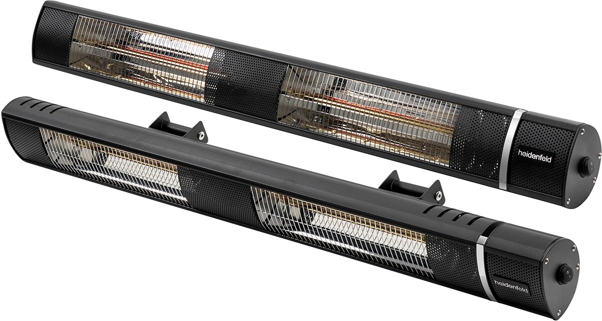 Heidenfeld Infrarot-Heizstrahler IH110, 1000-3000 Watt, Fernbedienung, Schutzhülle, 180° neigbar