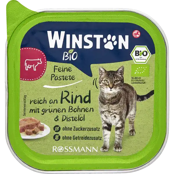Bio Rind mit grünen Bohnen & Distelöl