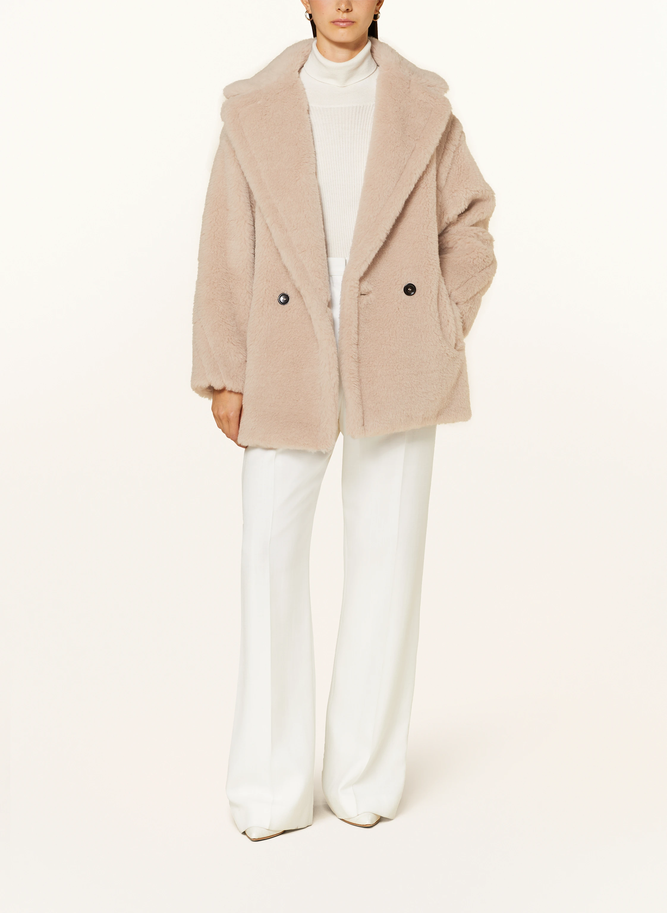 Max Mara Teddyfell-Jacke OLGA mit Alpaka