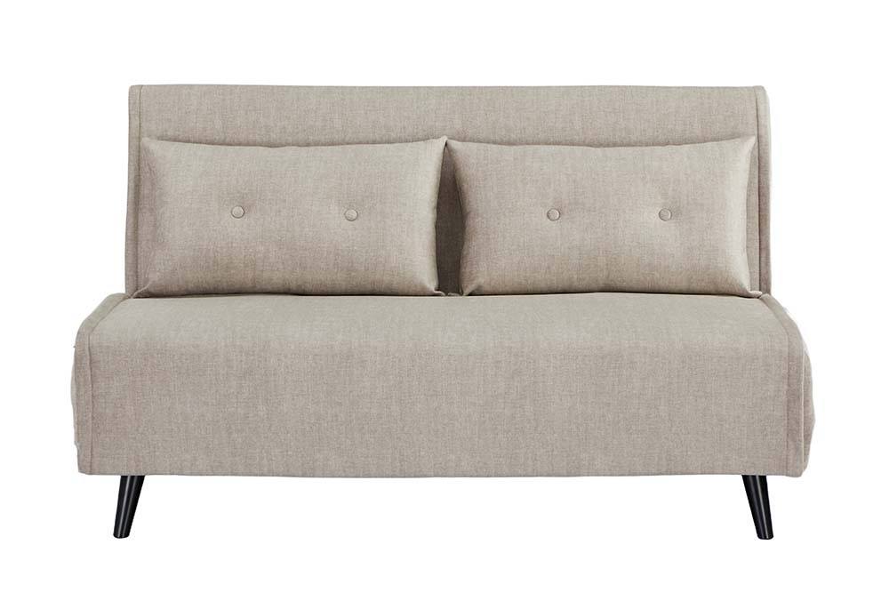 Schlafsessel SMART MULTIFUNCTION 140cm champagner Vogue Velours Samt Bettfunktion