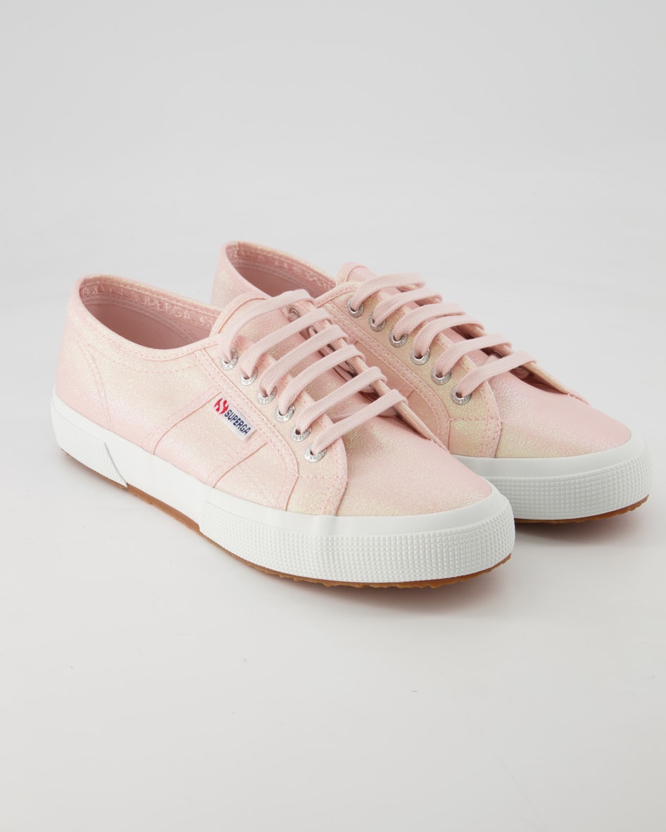 Superga 2750-Lame Schnürschuhe in Rosa