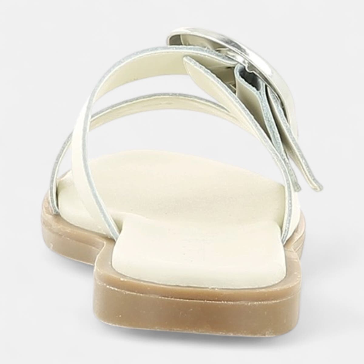 Mules Femme en cuir beige