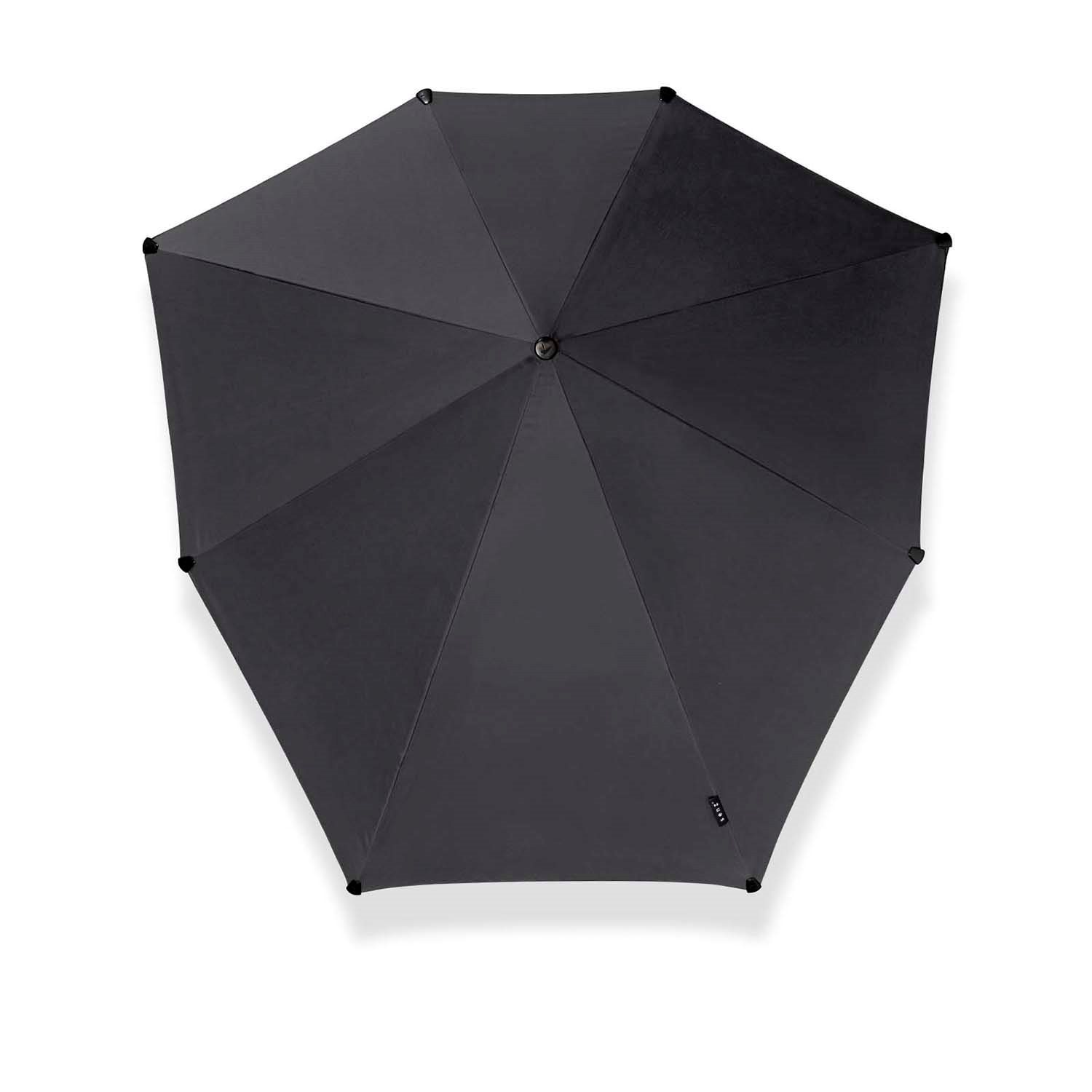 Senz Large Stick Stormparaplu pure black