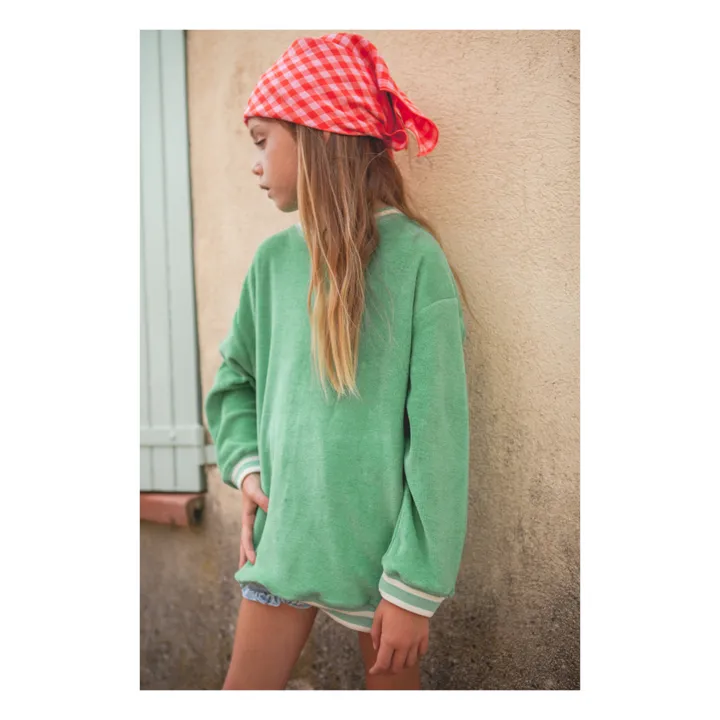 Marlot Paris Sweat Poppy Eponge | Vert d'eau