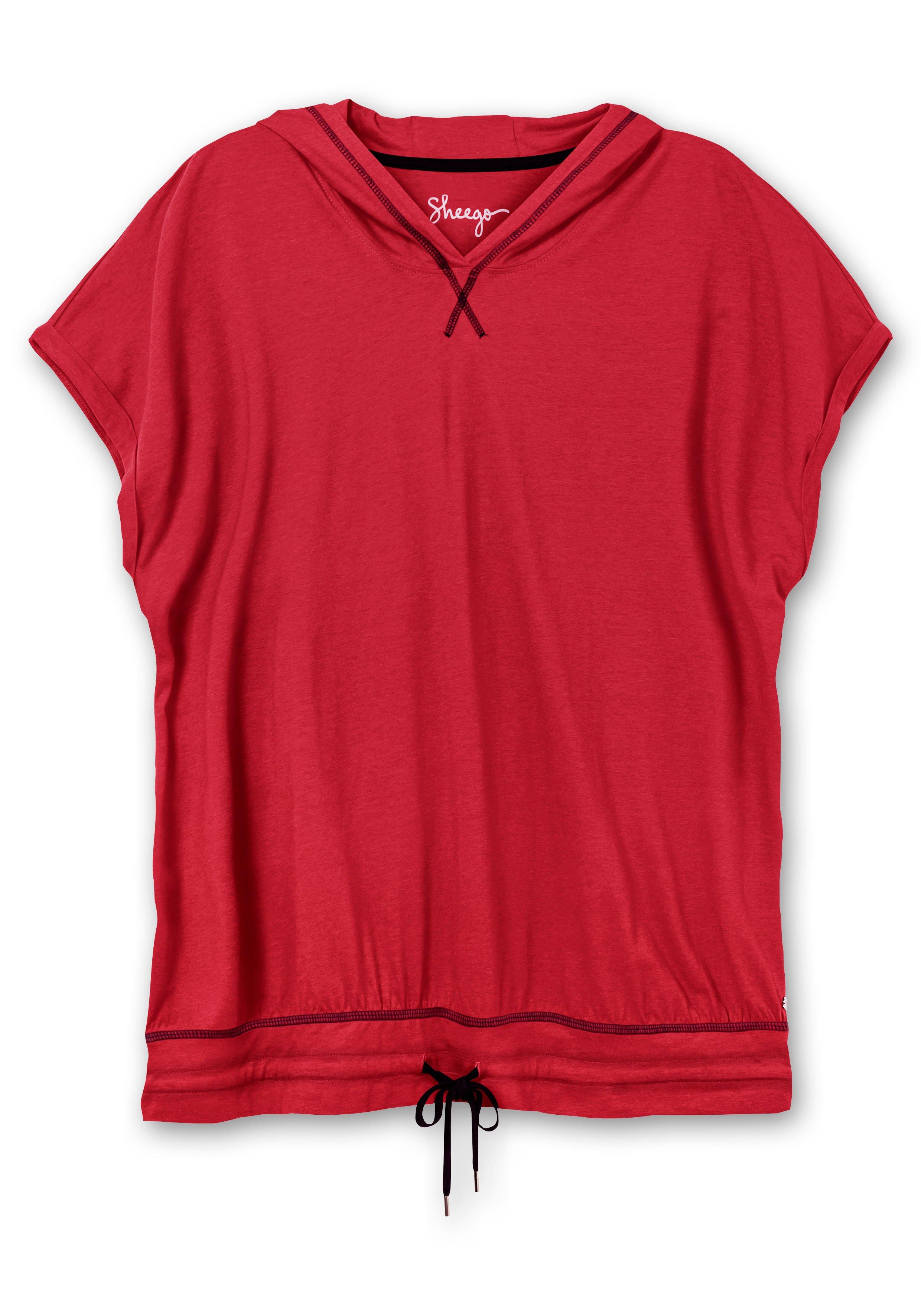 Relax-Kapuzenshirt mit Bindeband am Saum