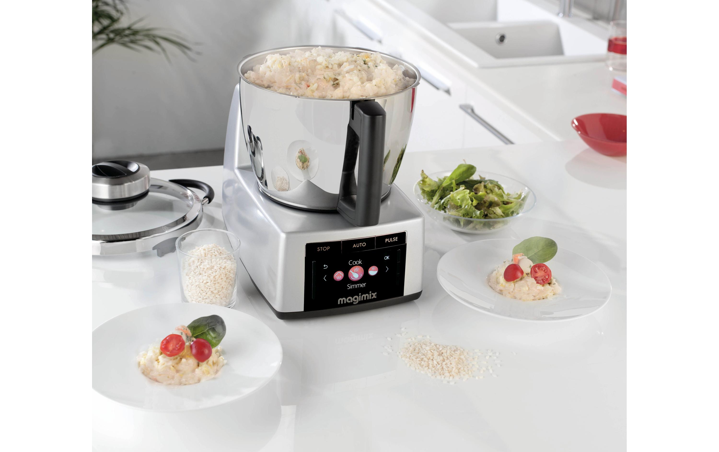 Küchenmaschine Cook Expert Chrom<br>Multifunktionsküchenmaschine mit Kochfunktion