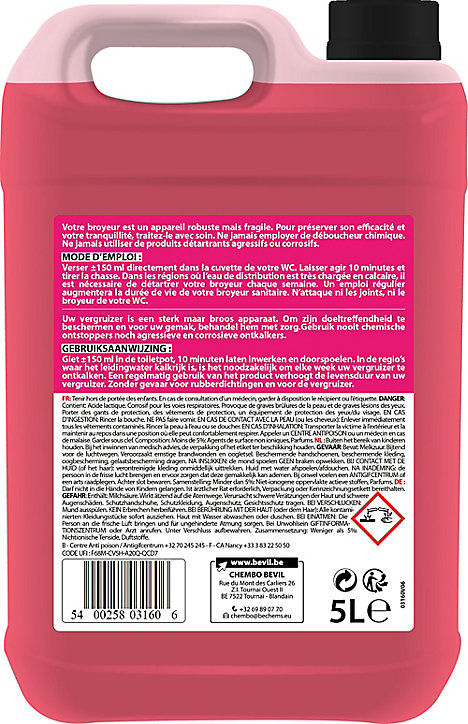 Détartrant broyeur action rapide Fulgurant 5L