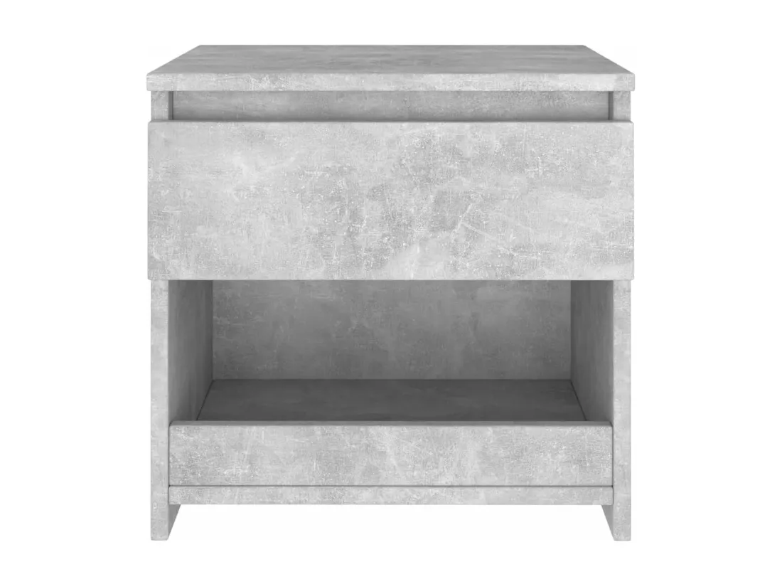 Table de chevet Gris béton 40x30x39 cm Aggloméré
