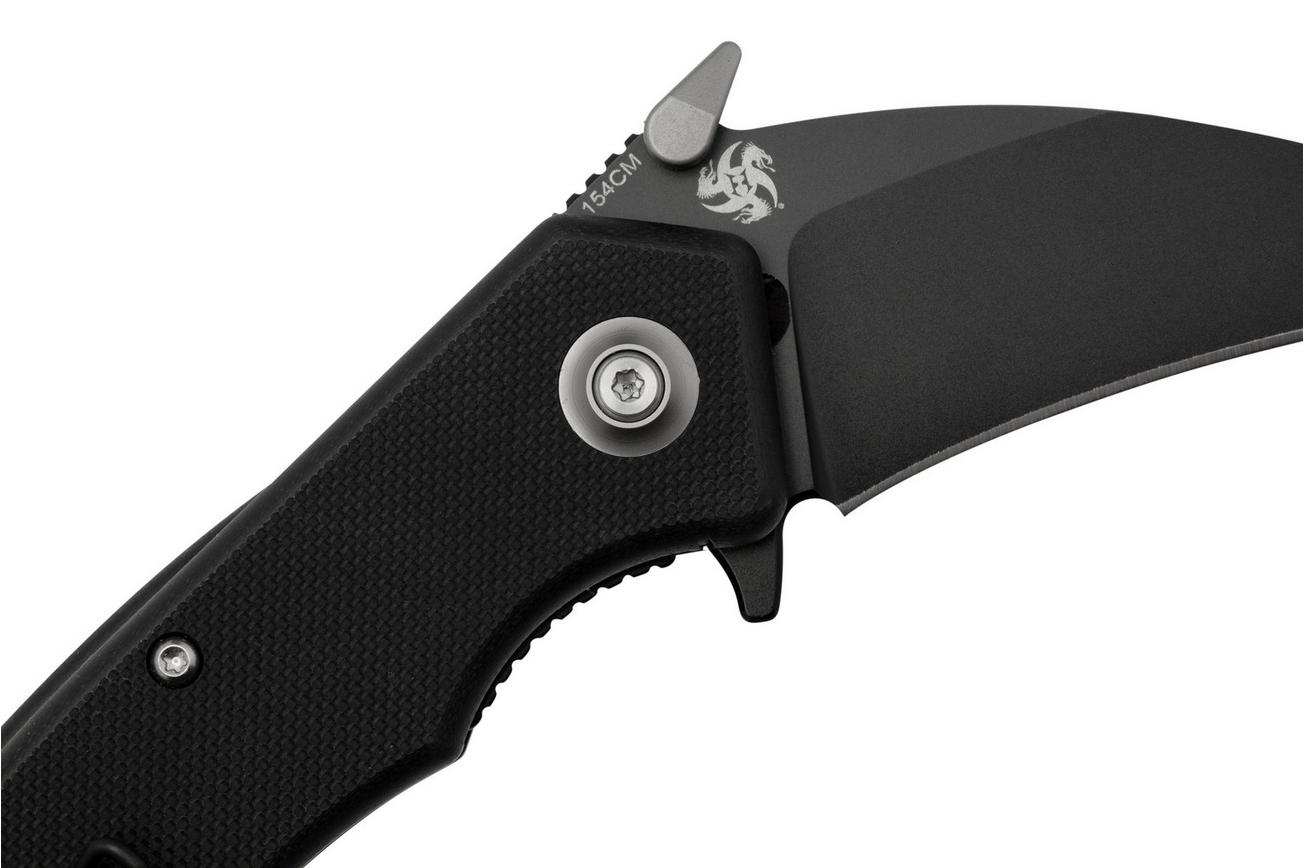 Böker Plus HEL Karambit 01BO515, 154CM, All Black zakmes, Alessandra De Santis design