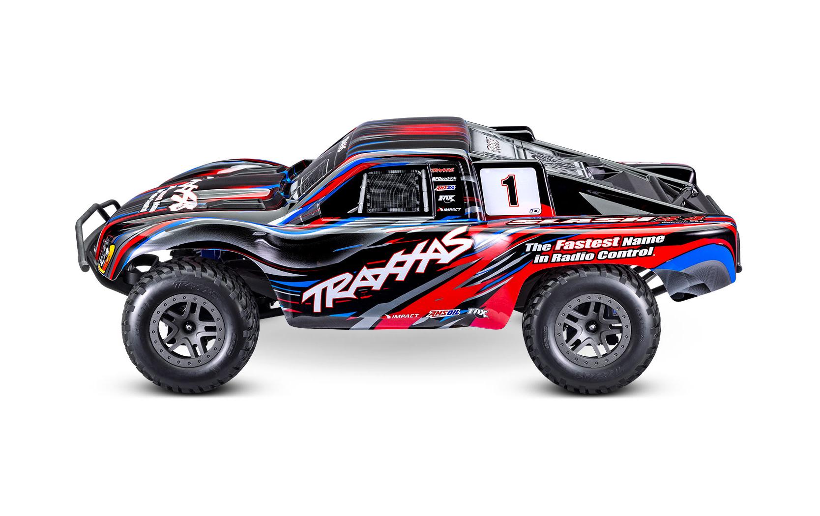 Short Course Truck Slash 4x4 BL-2s Rot, ARTR, 1:10<br>Robuster 4WD Brushless SCT