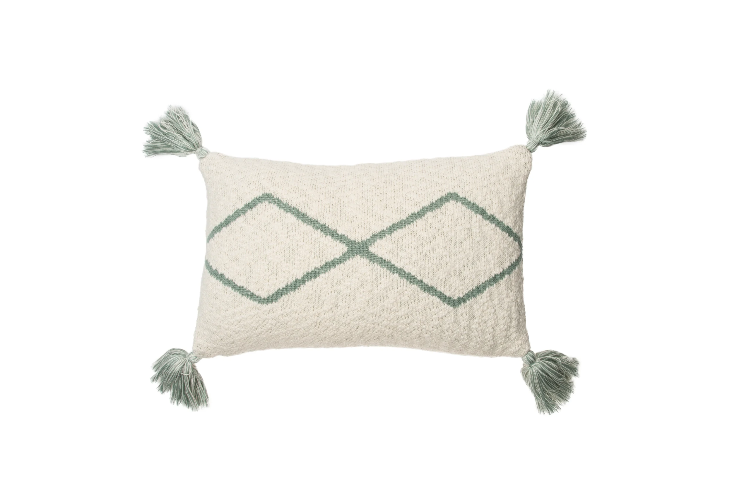 PETIT OASIS - Coussin en tricot en coton | Argent