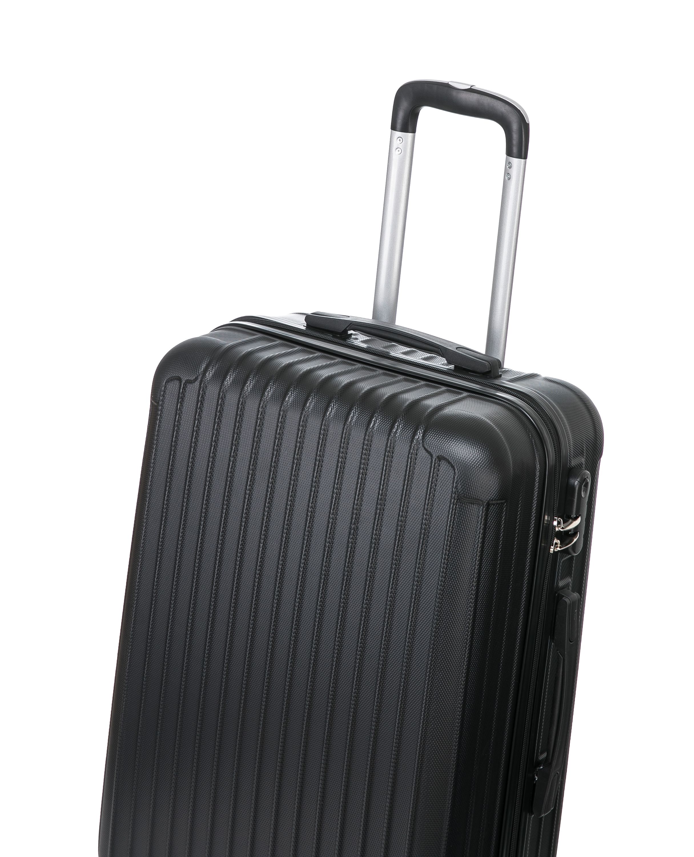 Reisekoffer Hartschalenkoffer LINN 3er Set schwarz