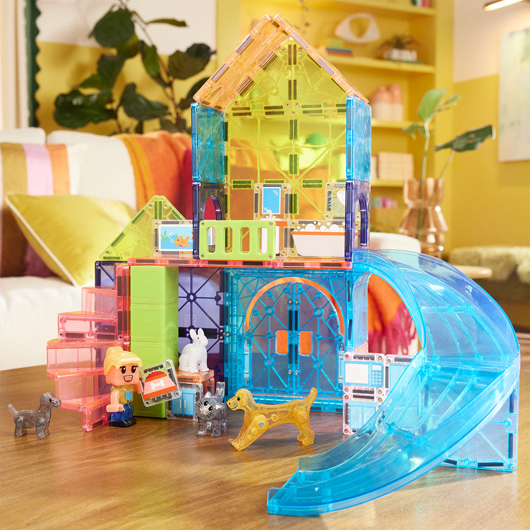 magna-tiles magnetische tegels pet playhouse - 50st