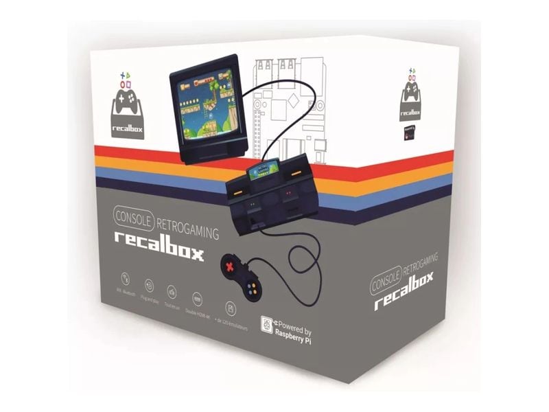HutoPi Gaming Kit Raspberry Pi 4, 4 GB Retrogaming SNES Set Retrogaming-Konsole auf Raspberry Pi 4 Basis