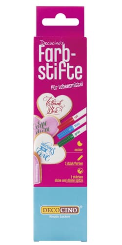 Decocino Farbstifte für Lebensmittel rot/grün/blau