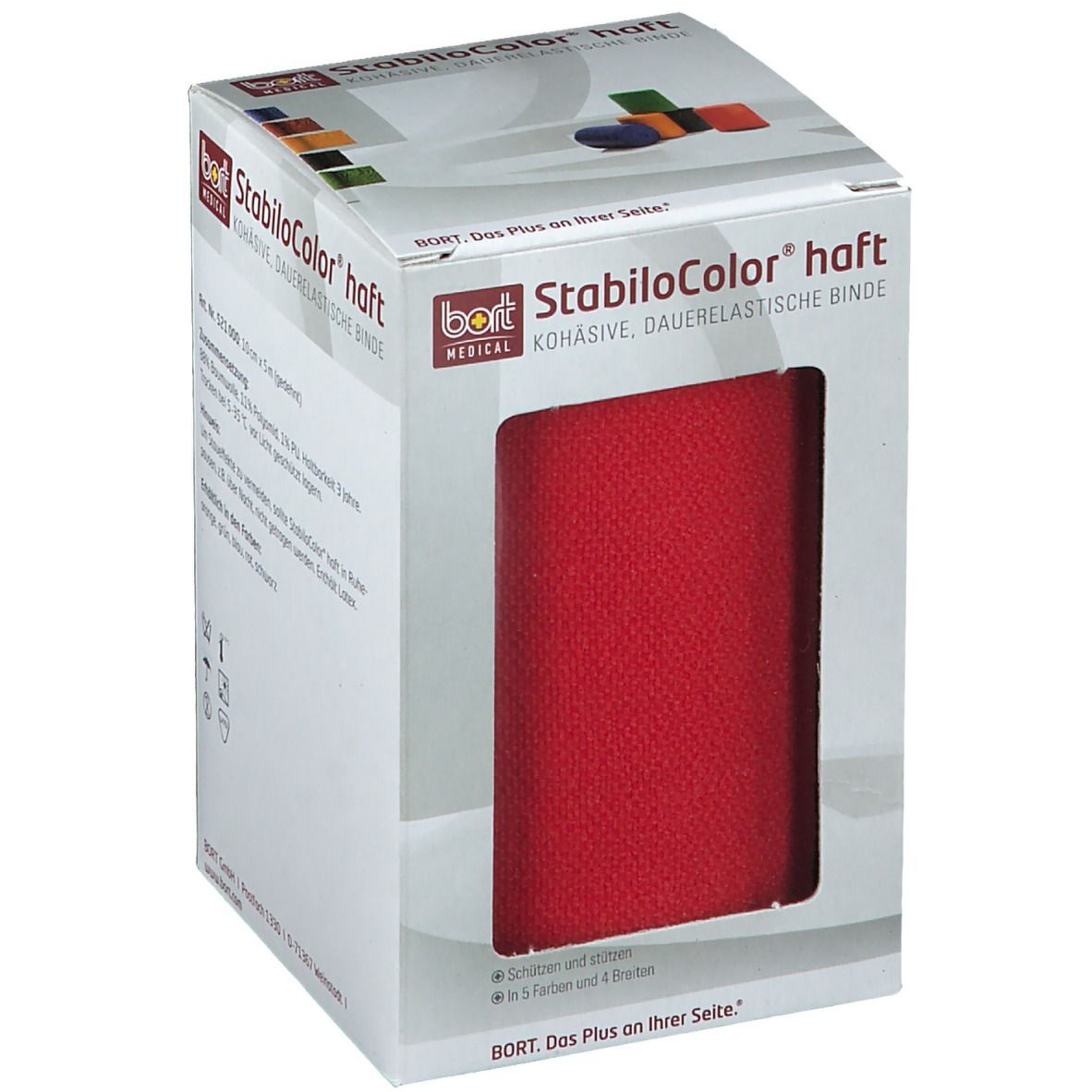 BORT StabiloColor® haft Binde 10 cm rot