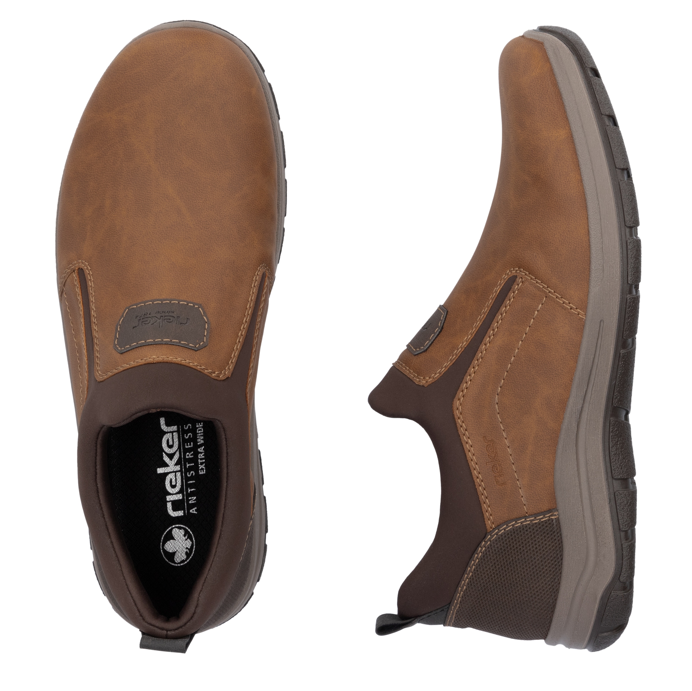 Rieker Slipper  , Schlupfschuh, Halbschuh, Freizeitschuh mit gepolstertem Schaftrand