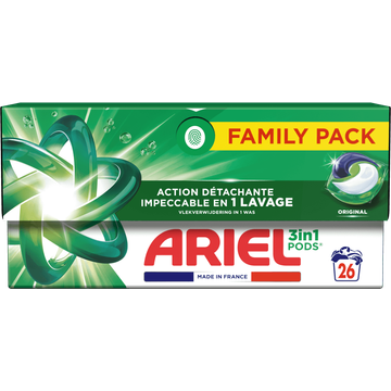 Ariel 3in1 PODS Original, Wasmiddel Capsules 26