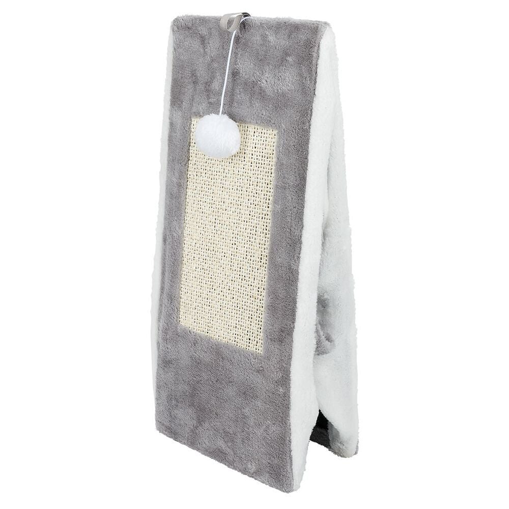 Tipi pour chat triangulaire avec griffoir jeu et couchage 51x25xH50cm