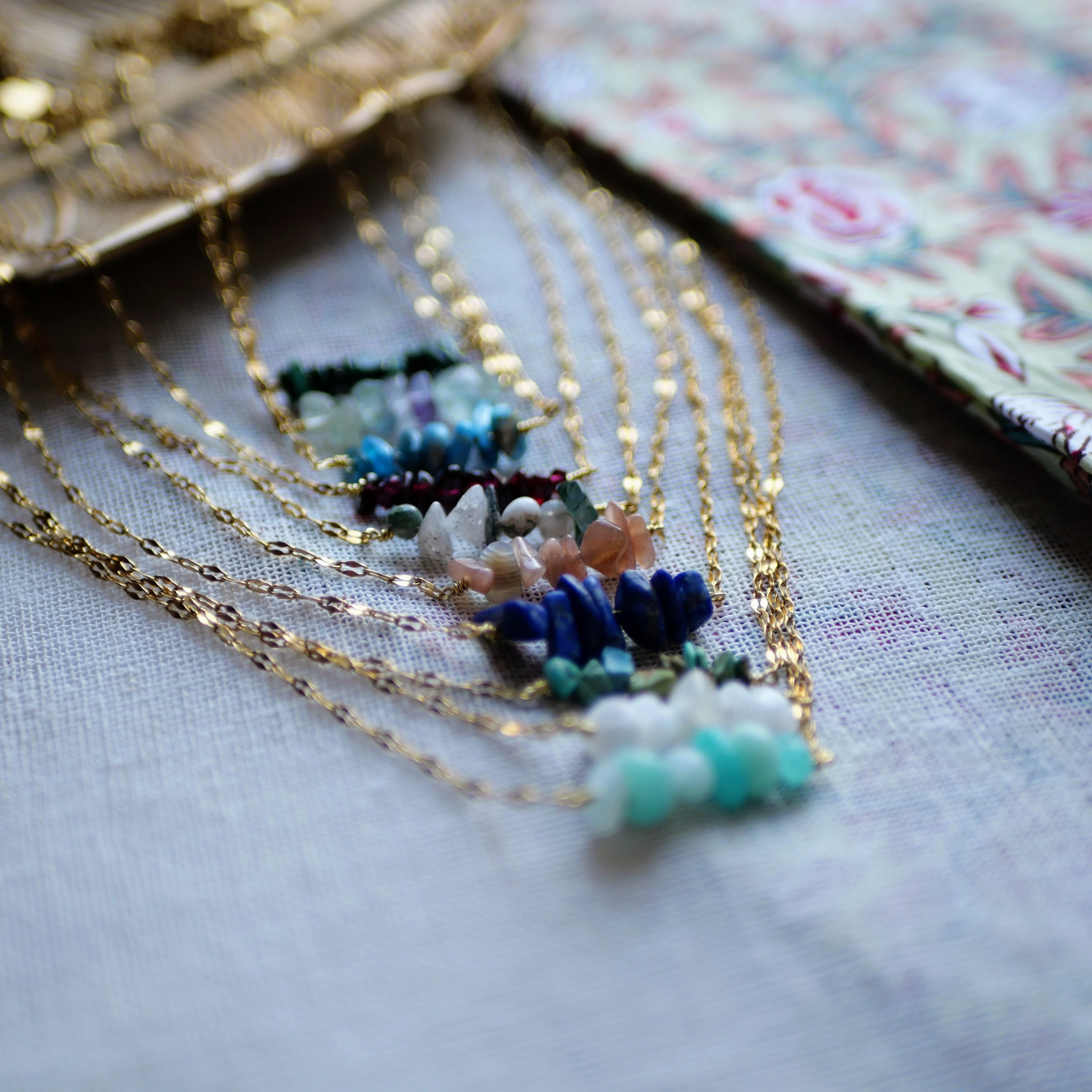 DHARA - Collier apatite | Bleu