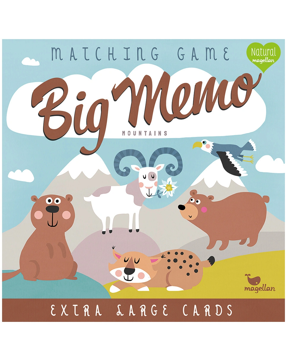 Memospiel BIG MEMO - MOUNTAINS 16-teilig