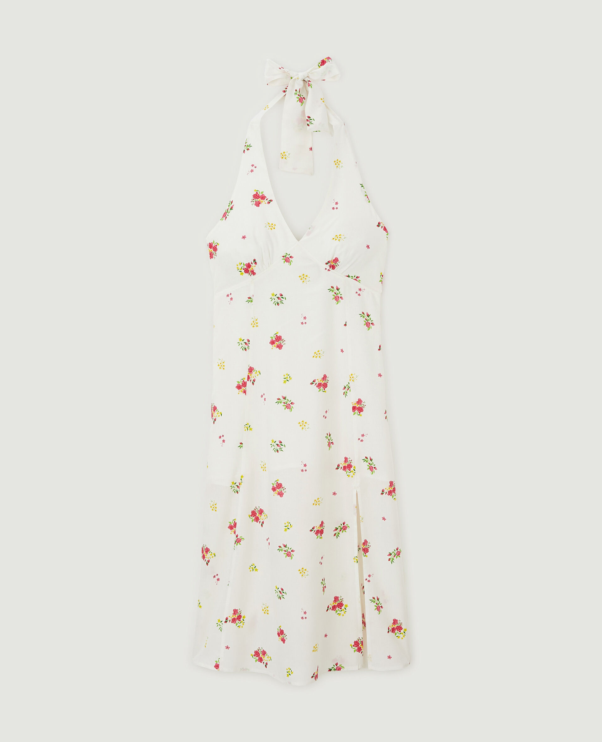 Robe midi dos-nu - Blanc