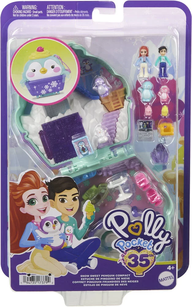 POLLY POCKET - COFFRET MANCHOT A LA NEIGE