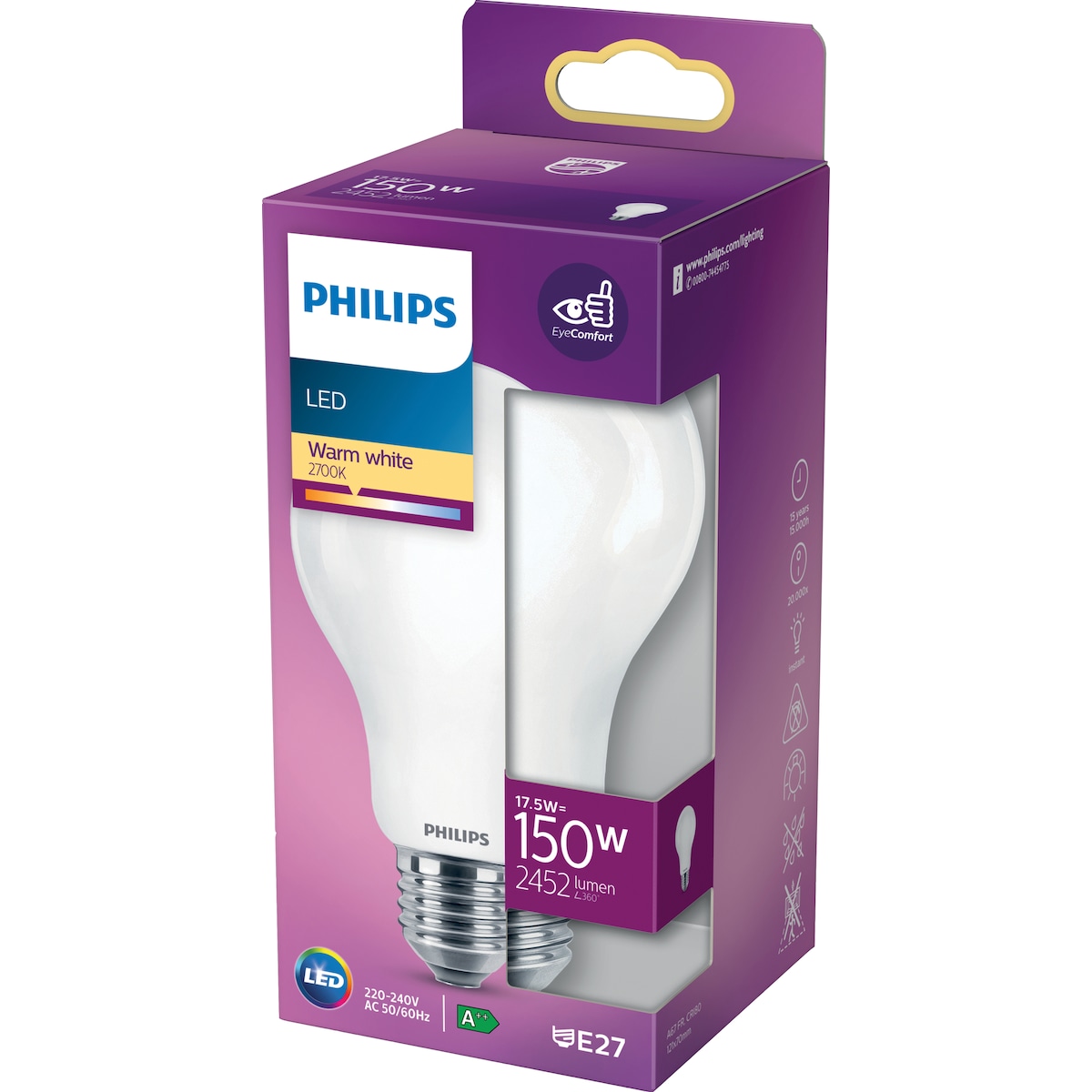 Philips LED-lyspære 17,5W E27