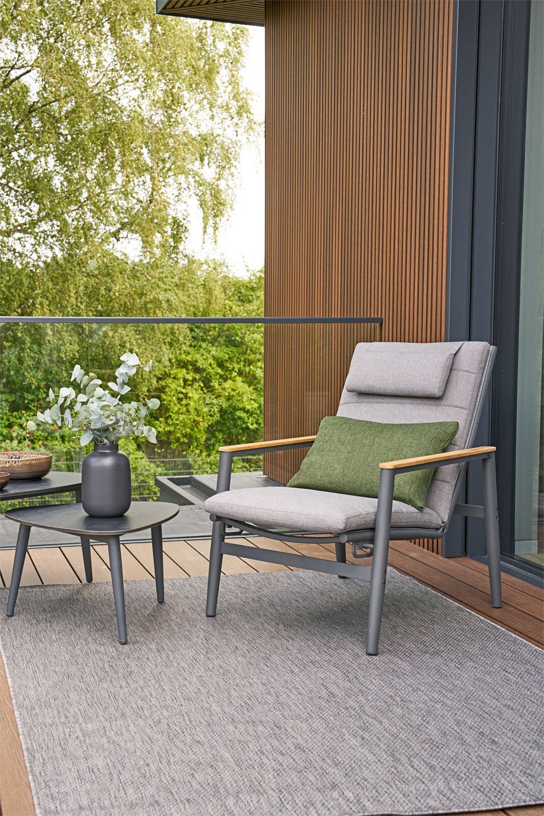 Garden FLAIR Loungetisch Outdoor SUN 80 cm schwarz