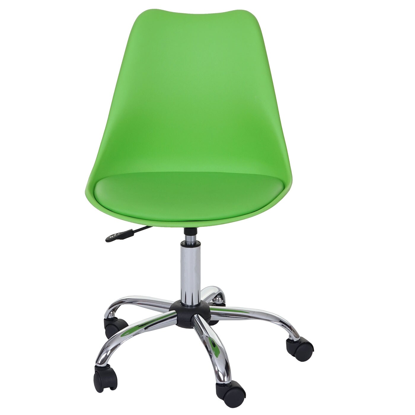 Drehstuhl Malmö MCW-B15, Bürostuhl Arbeitshocker, höhenverstellbar ~ Kunstleder, grün