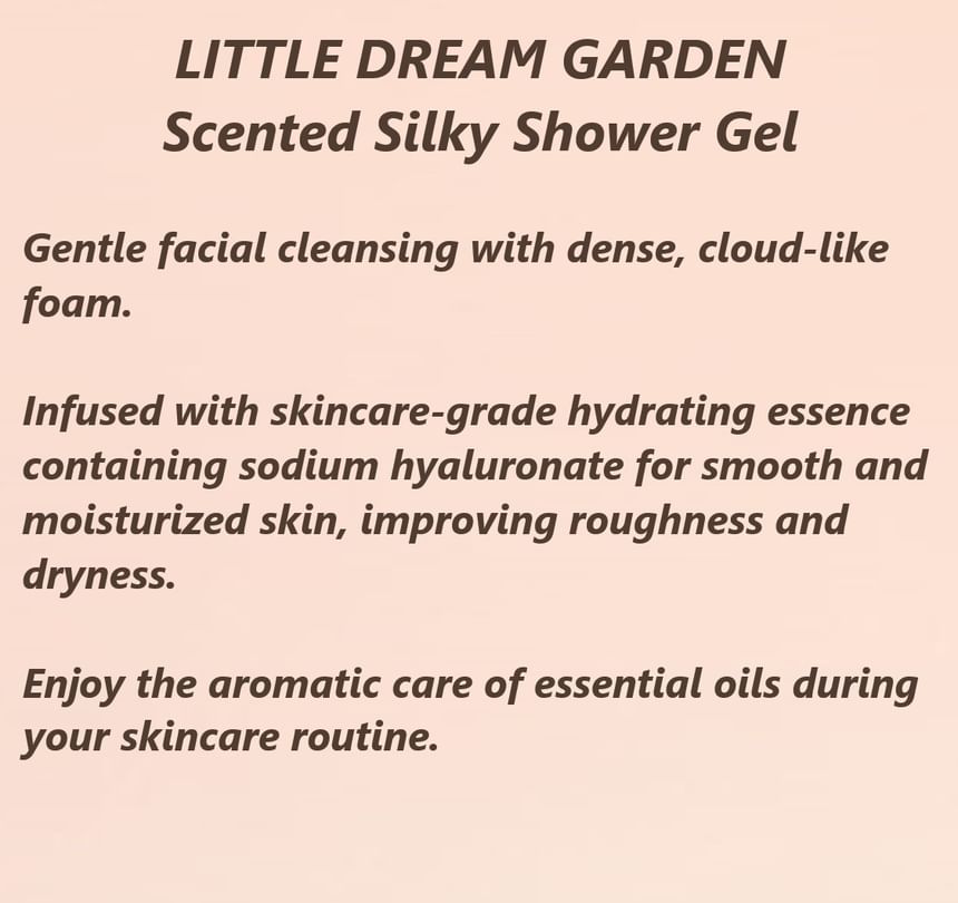 LITTLE DREAM GARDEN - Geurende zijdezachte douchegel - 2 soorten
