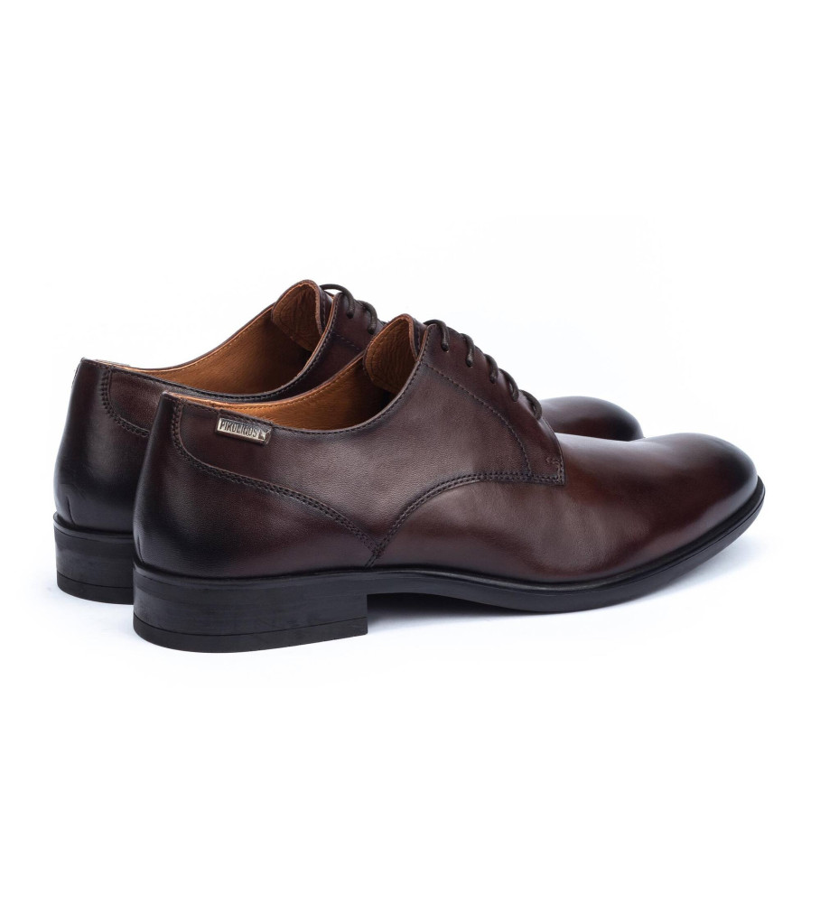 Sapatos Pikolinos em couro Bristol marrom escuro
