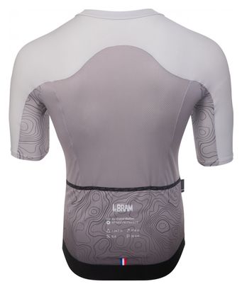 Maillot Manches Courtes LeBram Grand Ballon Gris Coupe Aéro