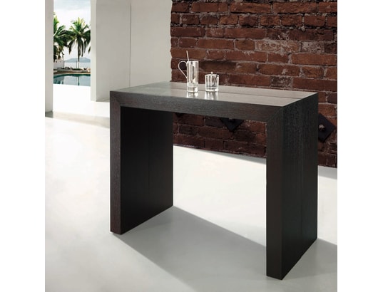MENZZO - Table console extensible nassau bois wenge