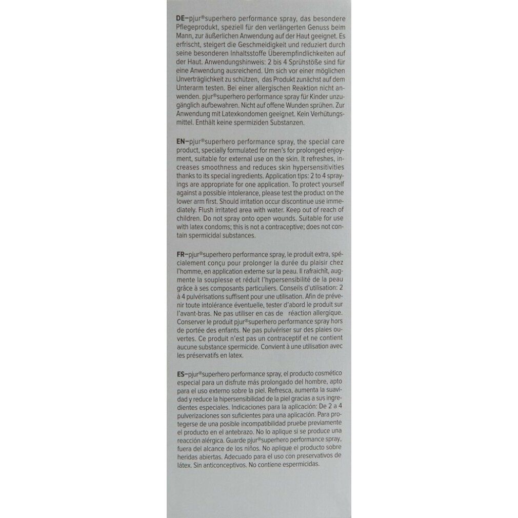 Penisspray „Superhero“ | Latexkondomsicher | pjur