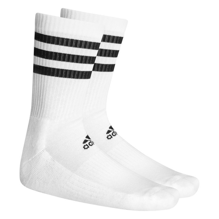 adidas Chaussettes Cushioned Crew Pack de 3 - Blanc/Noir Enfant