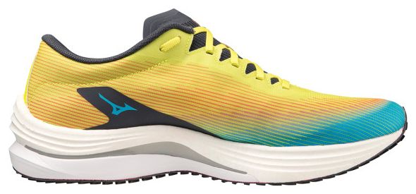 Chaussures de Running Mizuno Wave Rebellion Flash Bleu Jaune