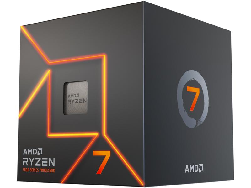 AMD CPU Ryzen 7 7700 3.8 GHz Prozessor mit 8 Kernen, 16 Threads und einer Leistungsaufnahme von 65 W