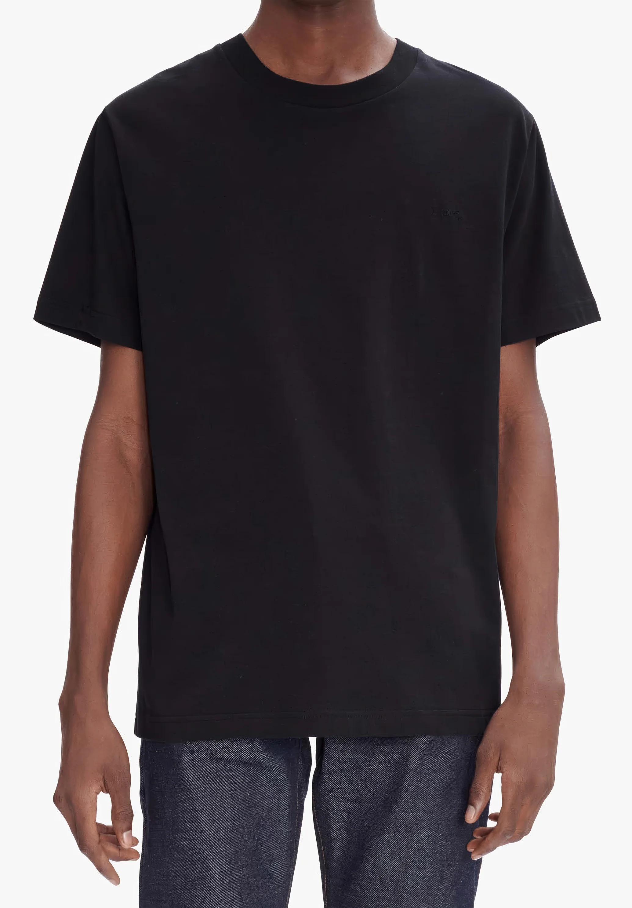 t-shirt standard apc brode GOTS - Noir